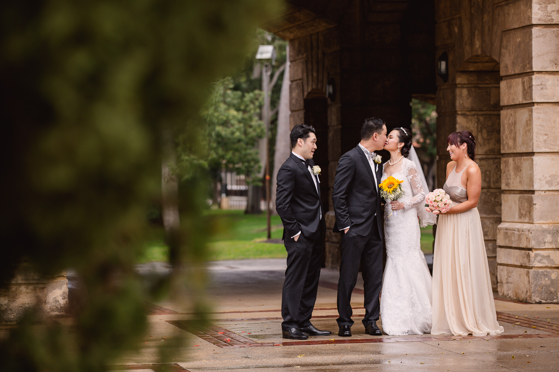 Bridal party at UWA Perth